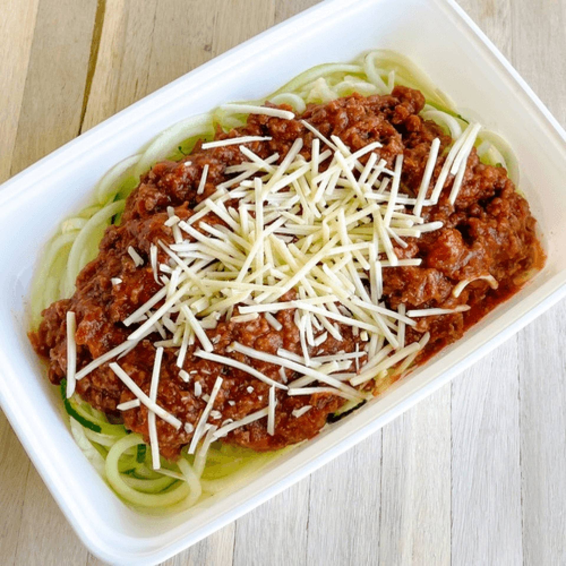 Zucchini Noodle Bolognese